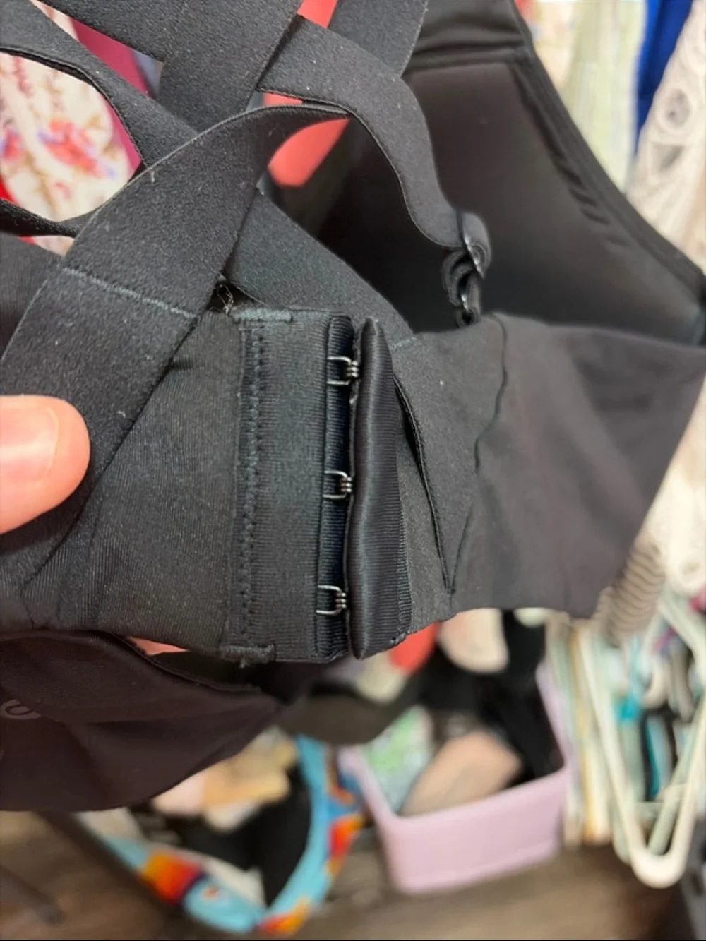 lululemon athletica Black Crisscross Strappy Sports Bra